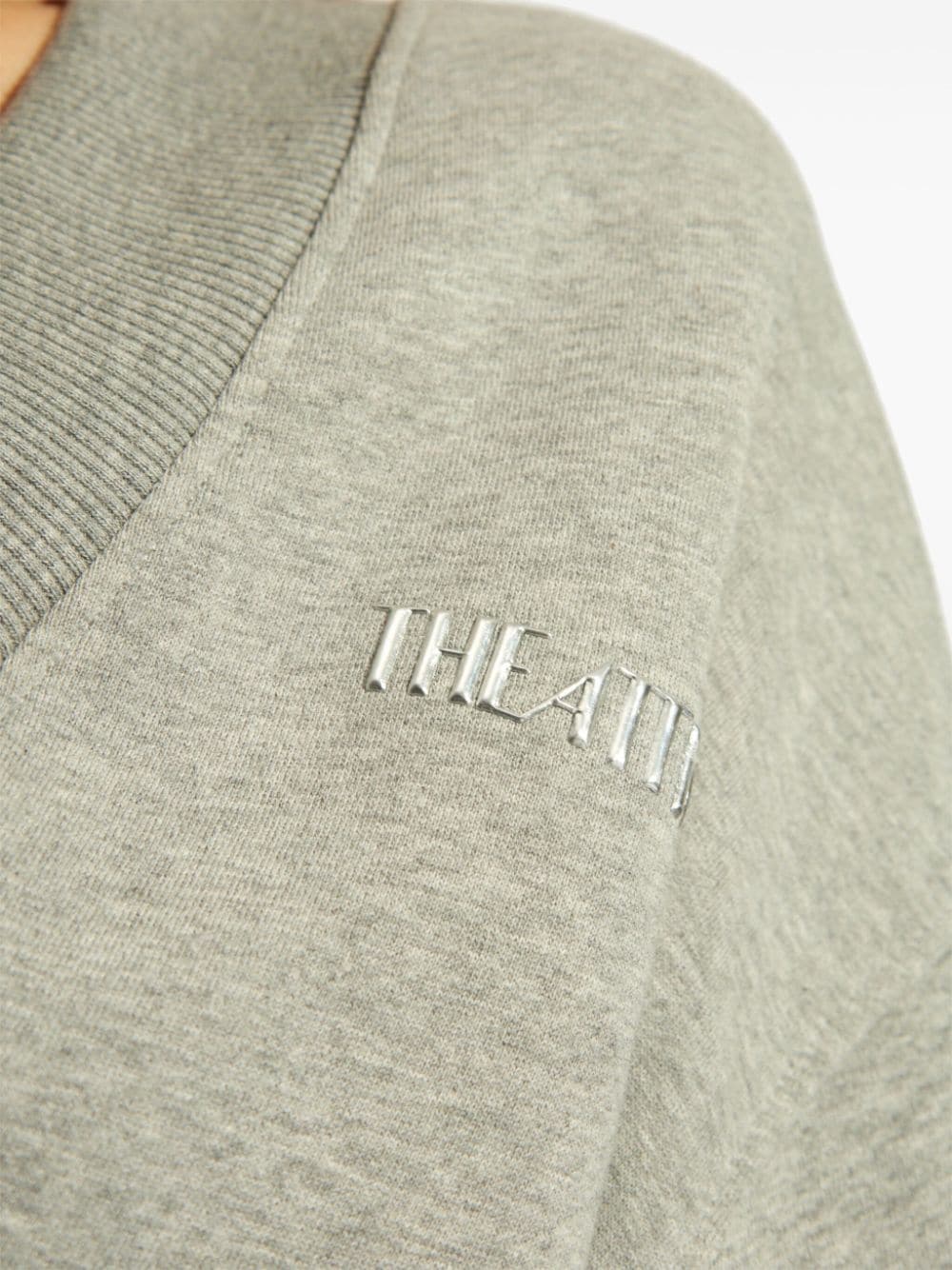 The Attico THE ATTICO- V-necked Cotton Sweatshirt