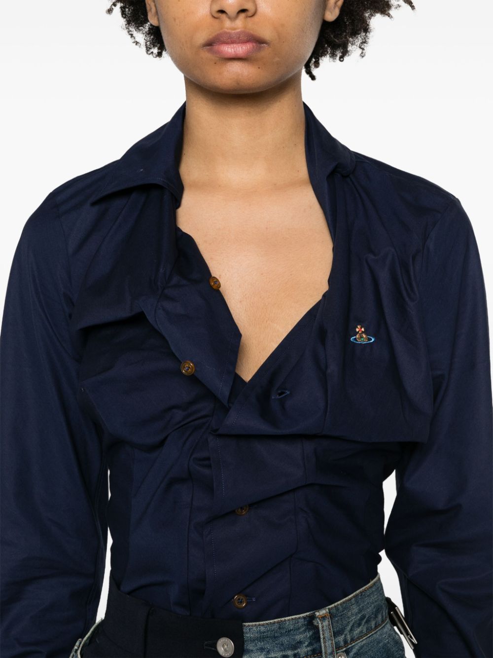 Vivienne Westwood VIVIENNE WESTWOOD- Drunken Cotton Shirt