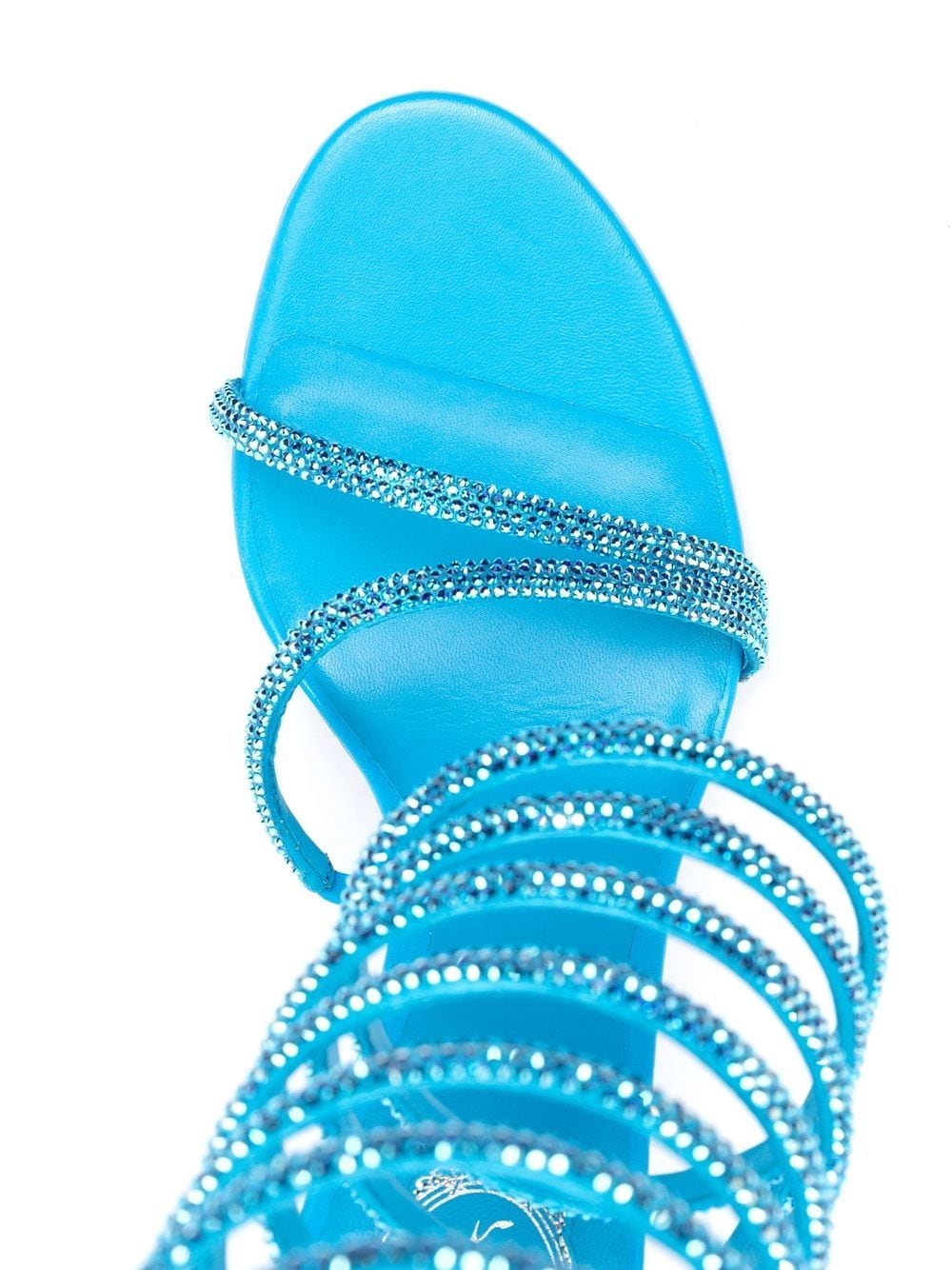 René Caovilla RENÉ CAOVILLA- Crystal Embellished Heel Sandals