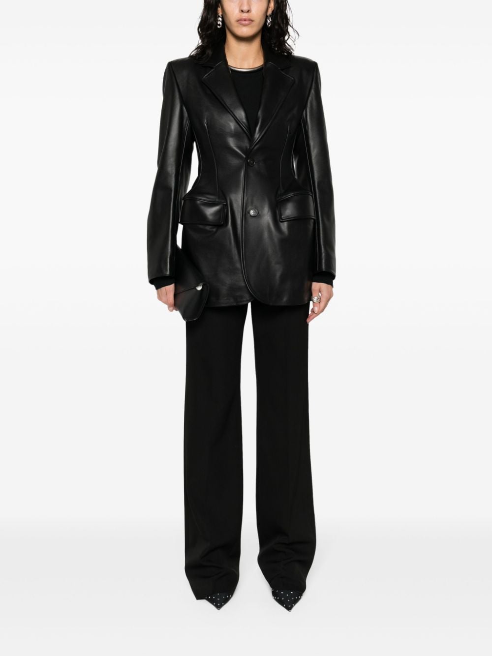 Balenciaga BALENCIAGA- Hourglass Leather Jacket
