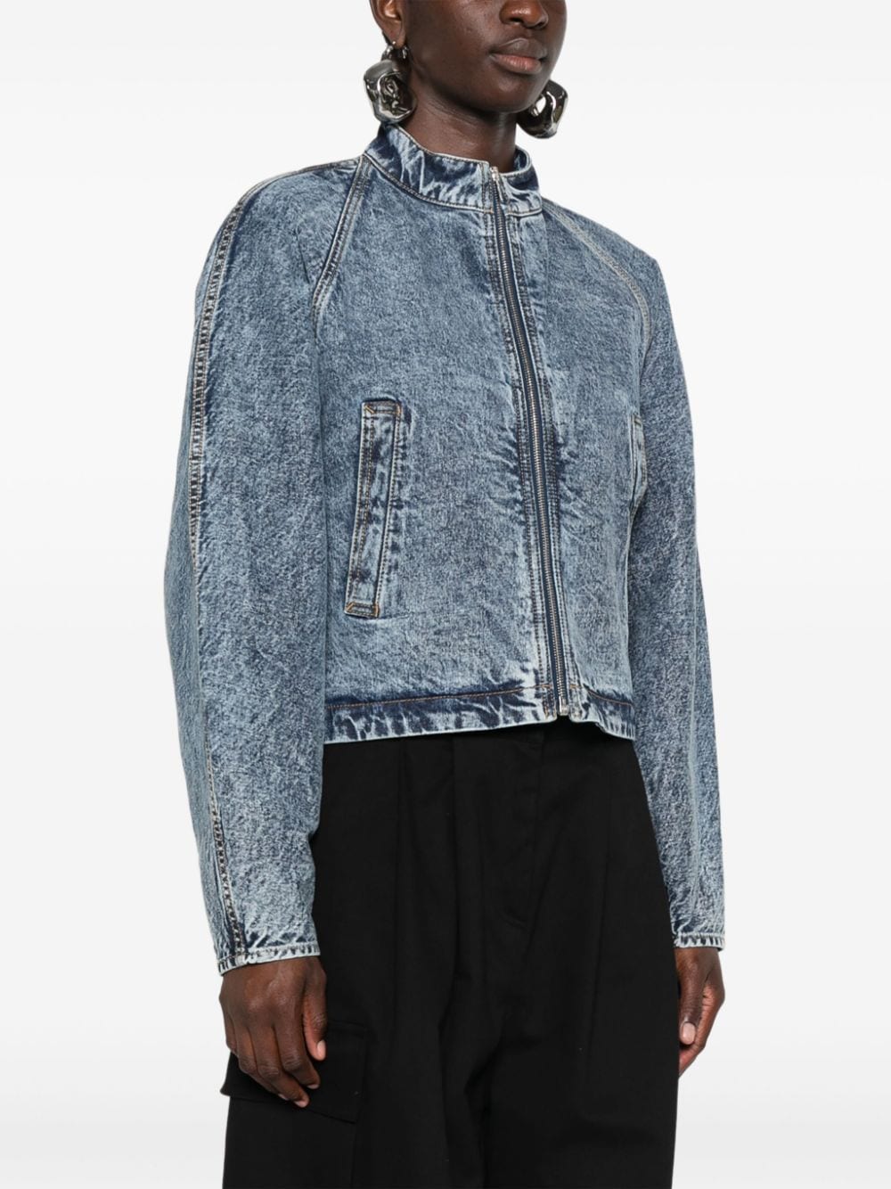 Alaïa ALAÏA- Round Denim Jacket