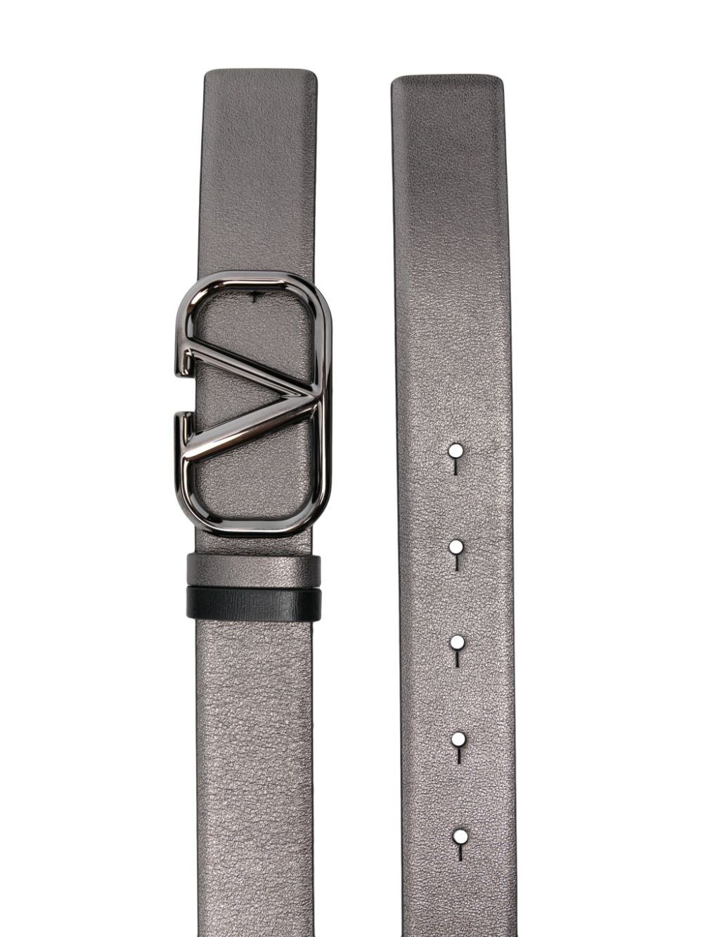 VALENTINO GARAVANI VALENTINO GARAVANI- Vlogo Signature Reversible Leather Belt