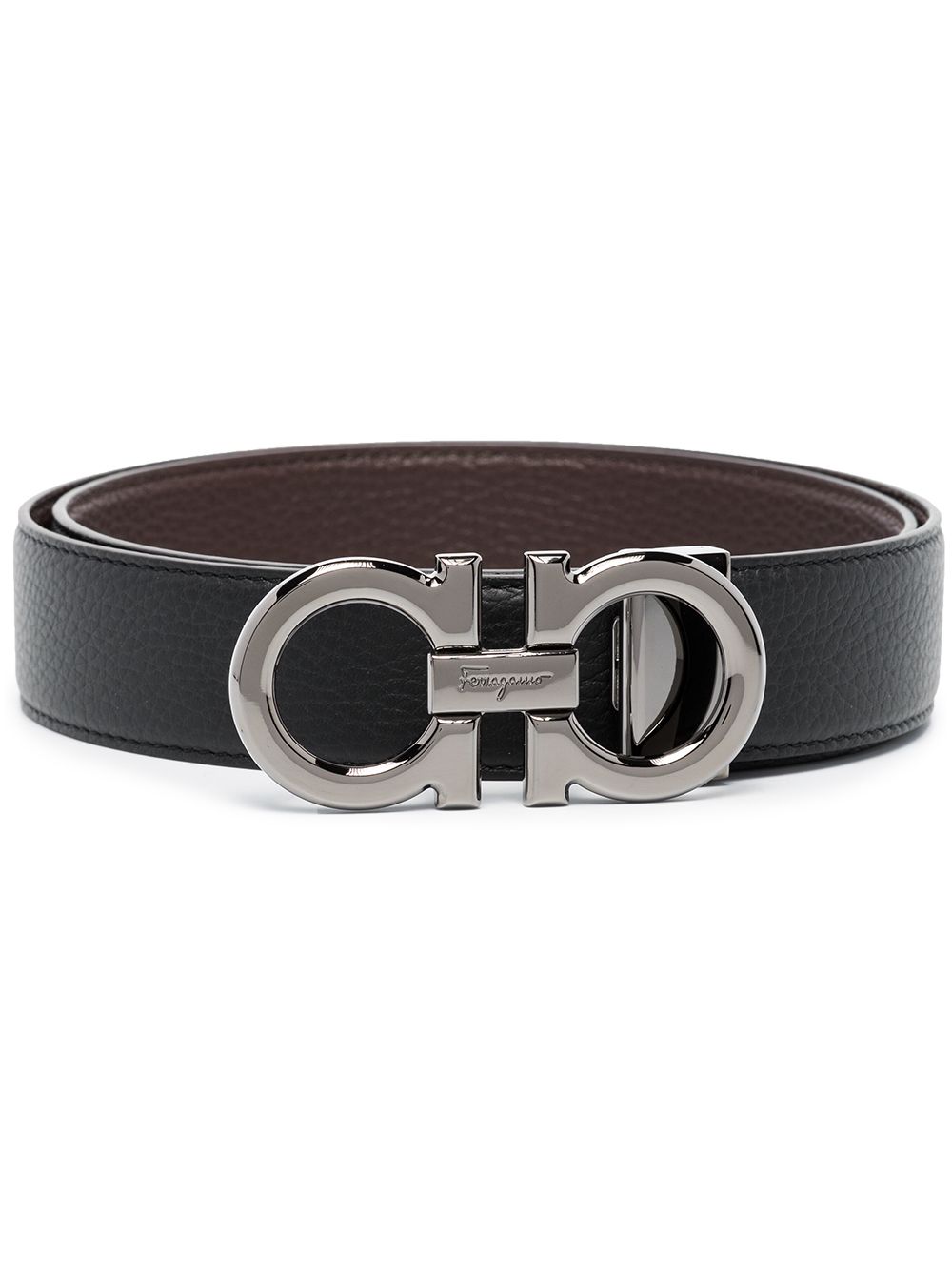 Ferragamo FERRAGAMO- Gancini Leather Belt