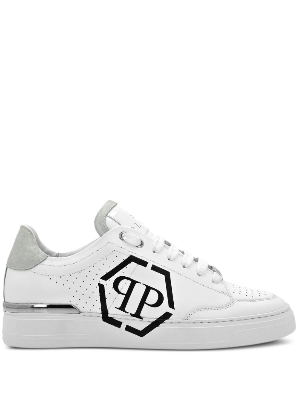 Philipp Plein PHILIPP PLEIN- Leather Sneaker With Logo