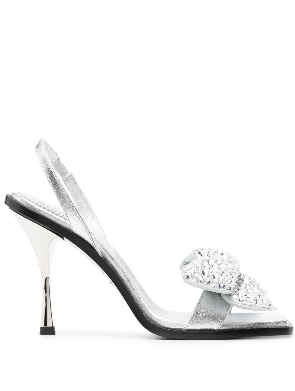 Dsquared2 DSQUARED2- Rhinestone Details Heel Sandals