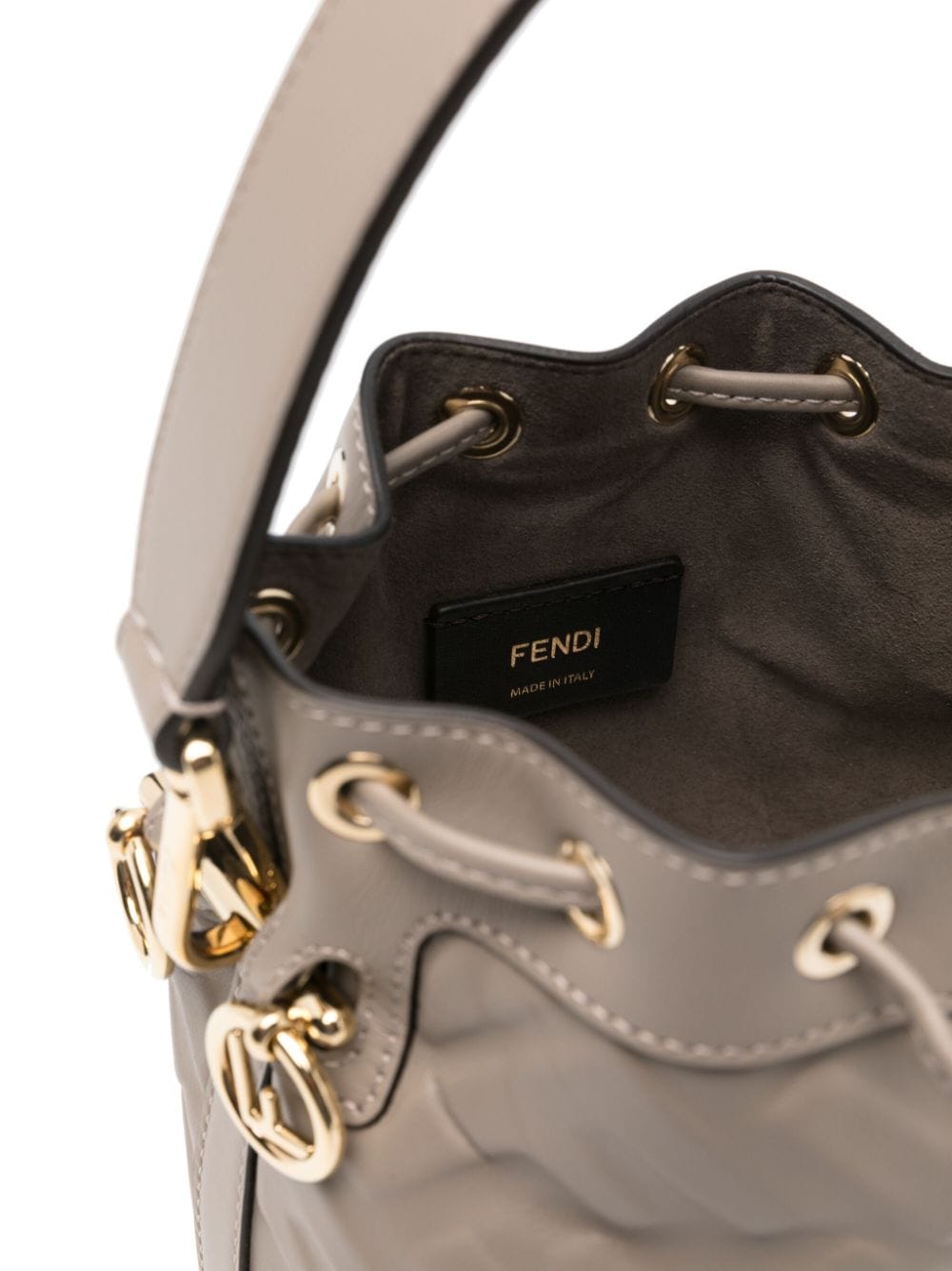 FENDI FENDI- Mon Tresor Mini Leather Bucket Bag