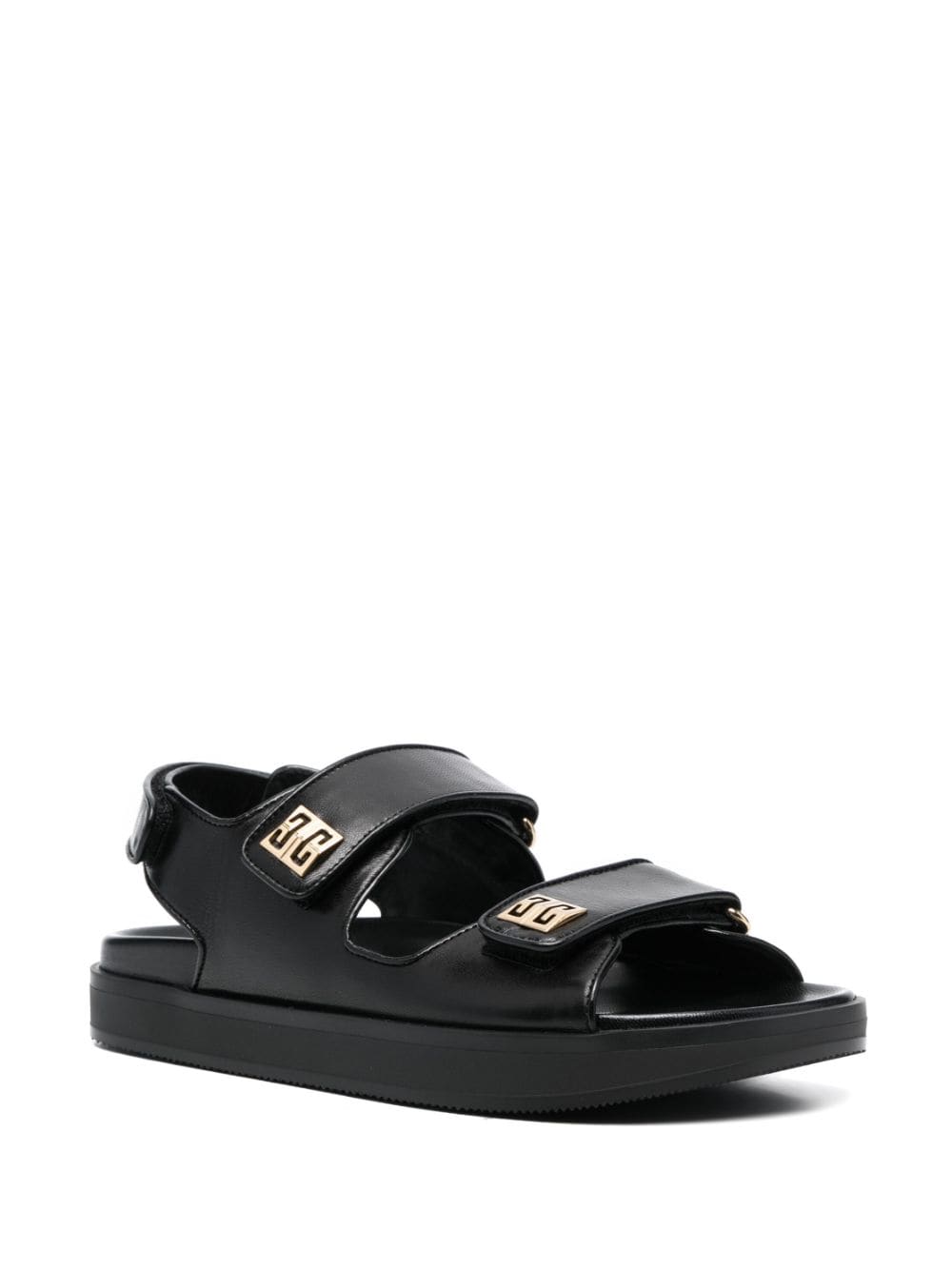 Givenchy GIVENCHY- 4g Leather Strap Sandals