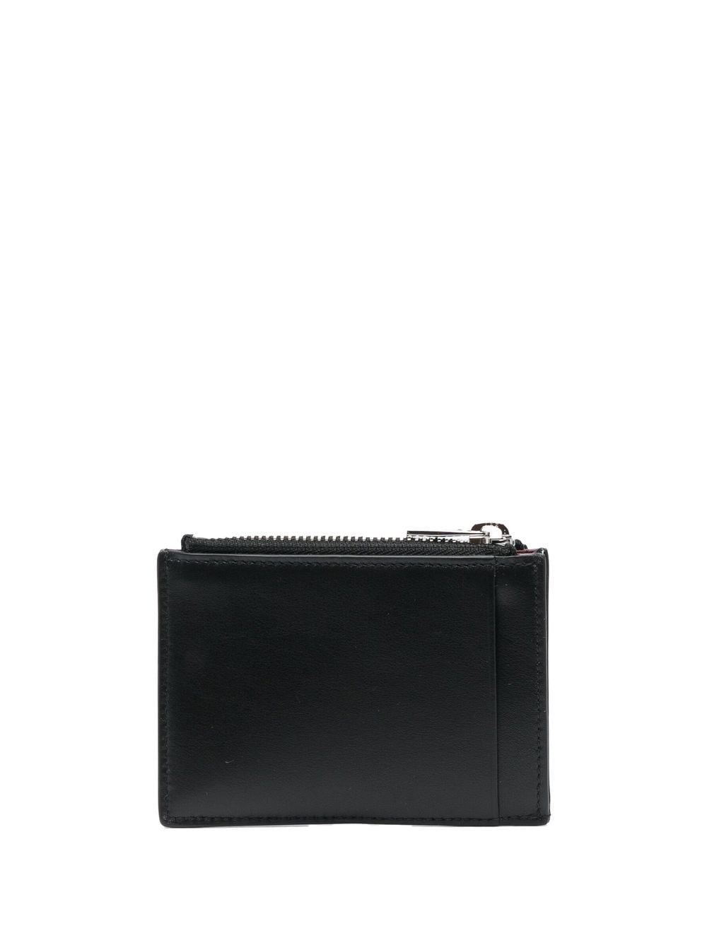 Alexander McQueen ALEXANDER MCQUEEN- Logo Leather Coin Zip Holder