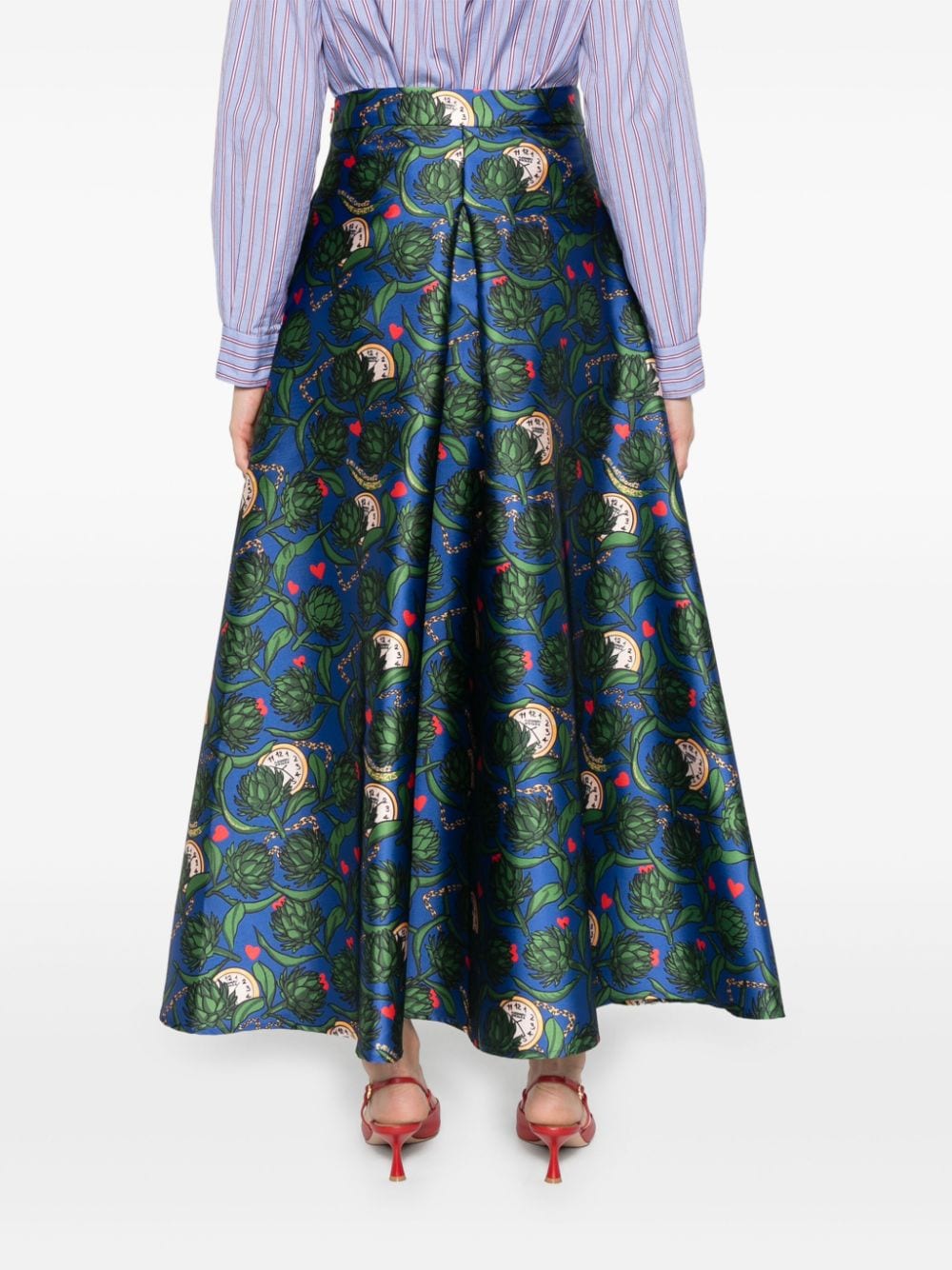 Alessandro Enriquez ALESSANDRO ENRIQUEZ- Printed Long Skirt