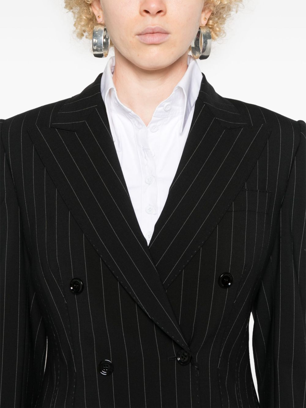 Dolce & Gabbana DOLCE & GABBANA- Pinstripe Wool Blazer Jacket