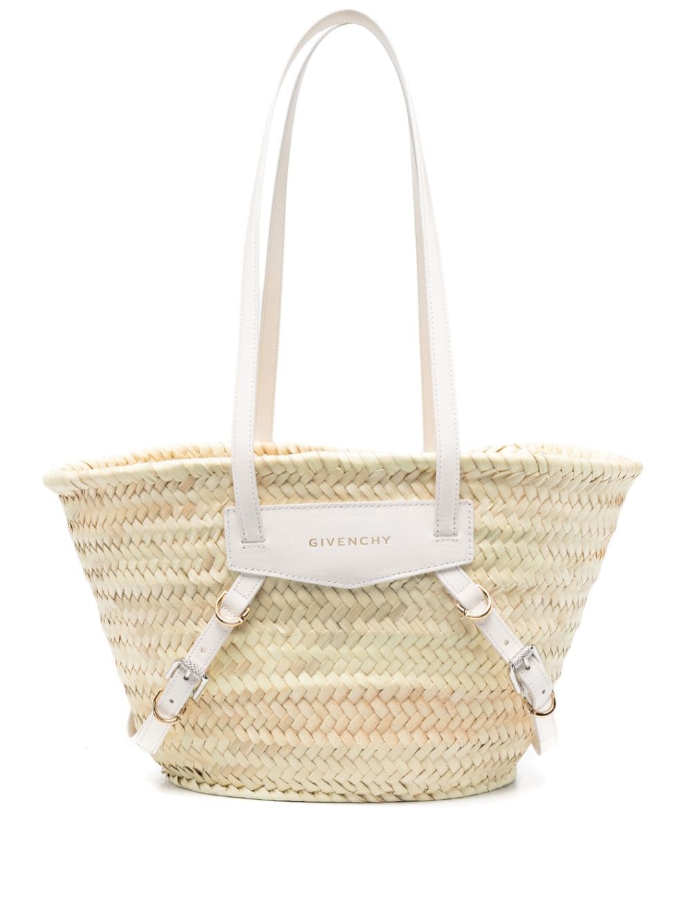 Givenchy GIVENCHY- Voyou Small Rafia Basket Bag