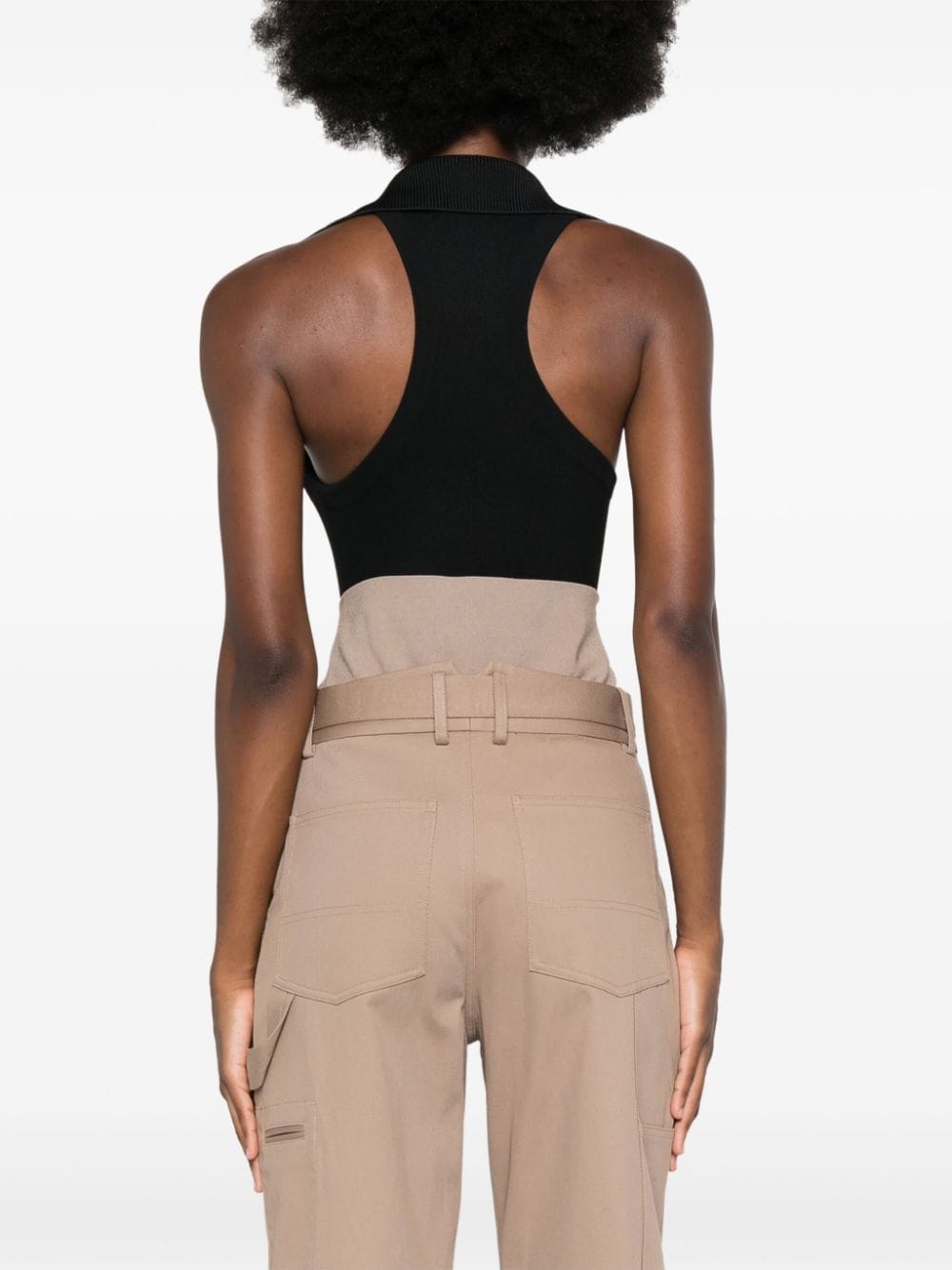 Alaïa ALAÏA- Sleeveless Polo Bodysuit