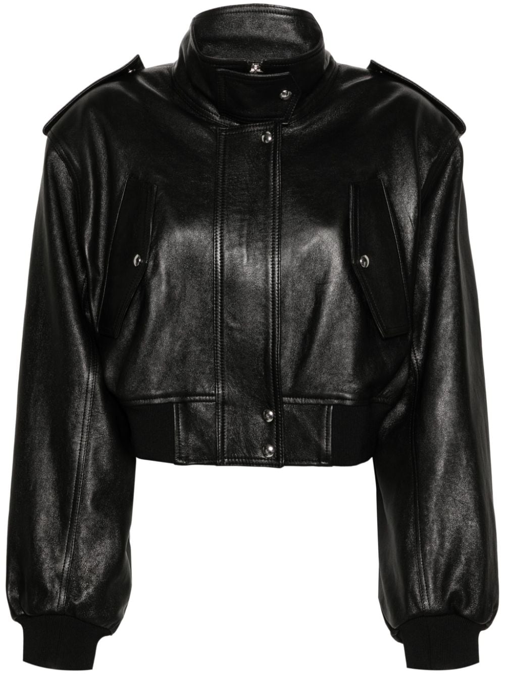 Khaite KHAITE- Kember Leather Jacket