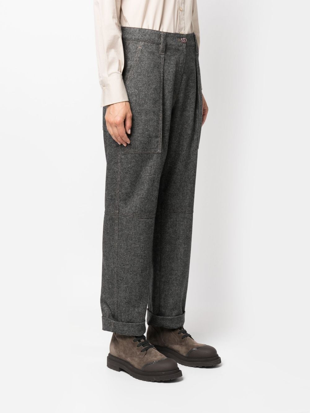 Brunello Cucinelli BRUNELLO CUCINELLI- Wool Trousers