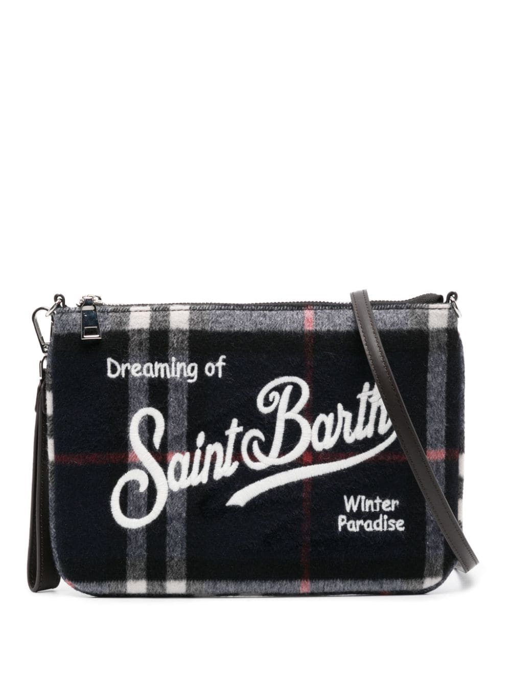 Mc2 Saint Barth MC2 SAINT BARTH- Parisienne Tartan Pattern Clutch Bag