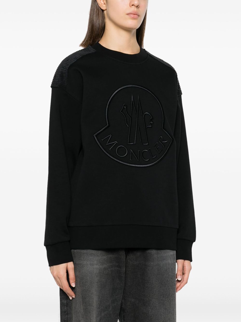 Moncler MONCLER- Logo Cotton Crewneck Sweatshirt