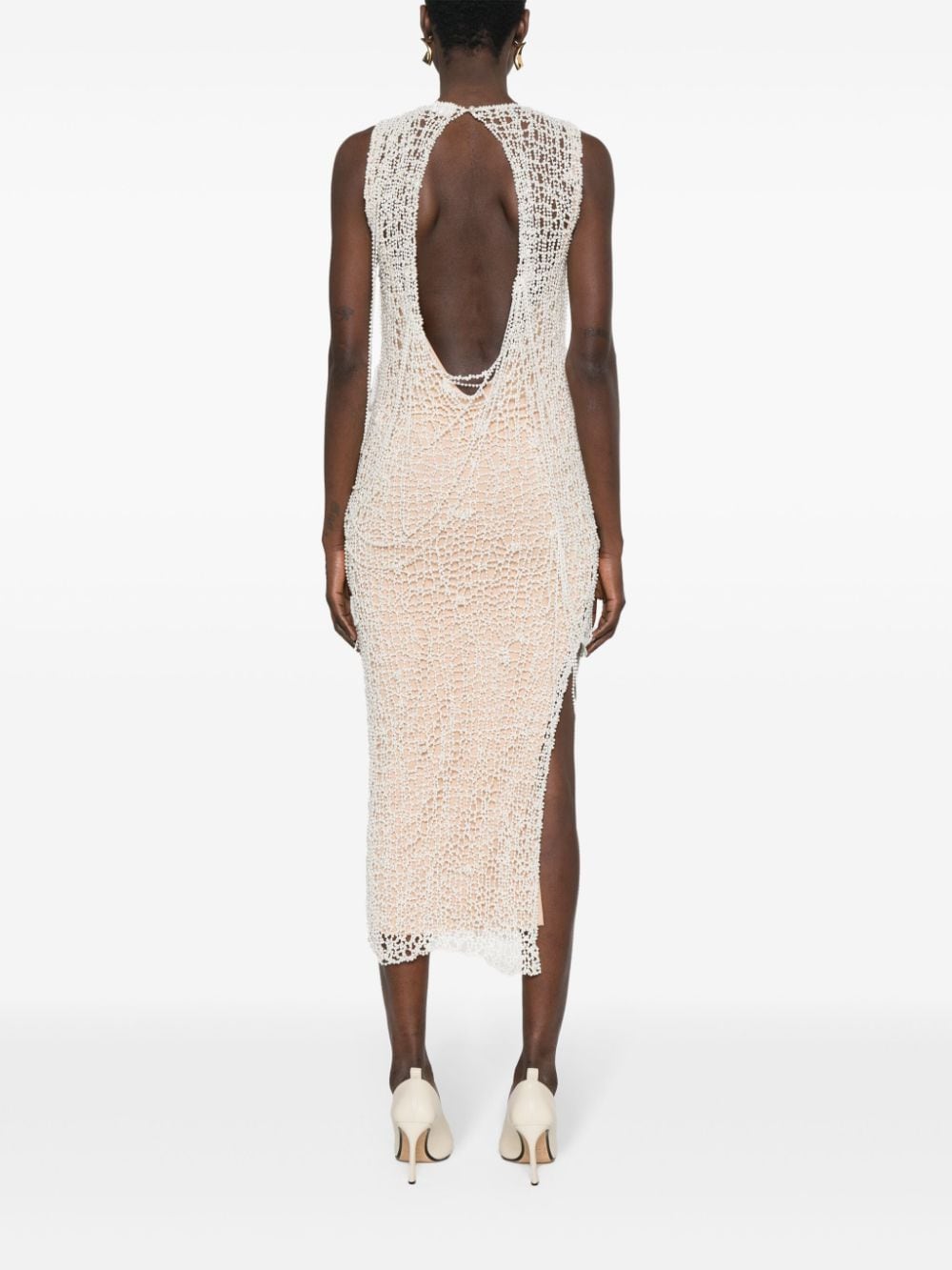 Sportmax SPORTMAX- Embroidered Silk Dress