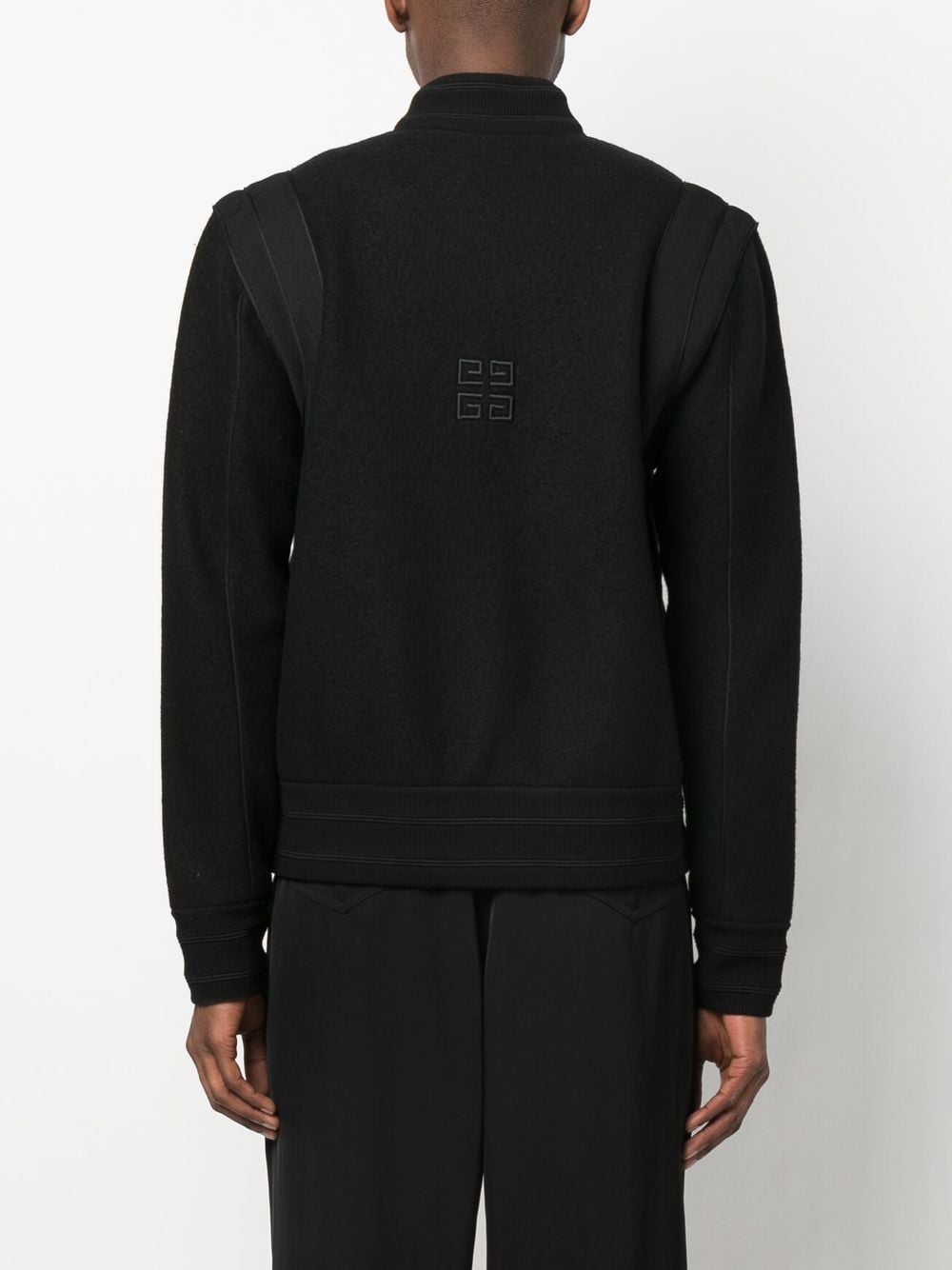 Givenchy GIVENCHY- Logo Wool Bomber Jacket