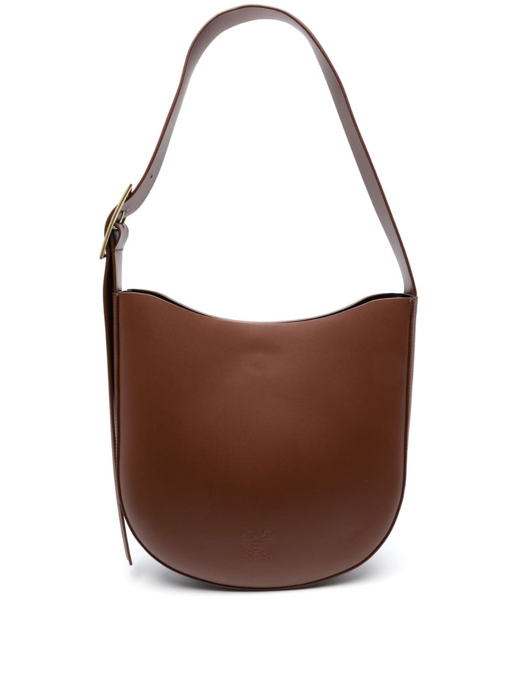 CLOSED CLOSED- Half Round Leather Shoulder Bag