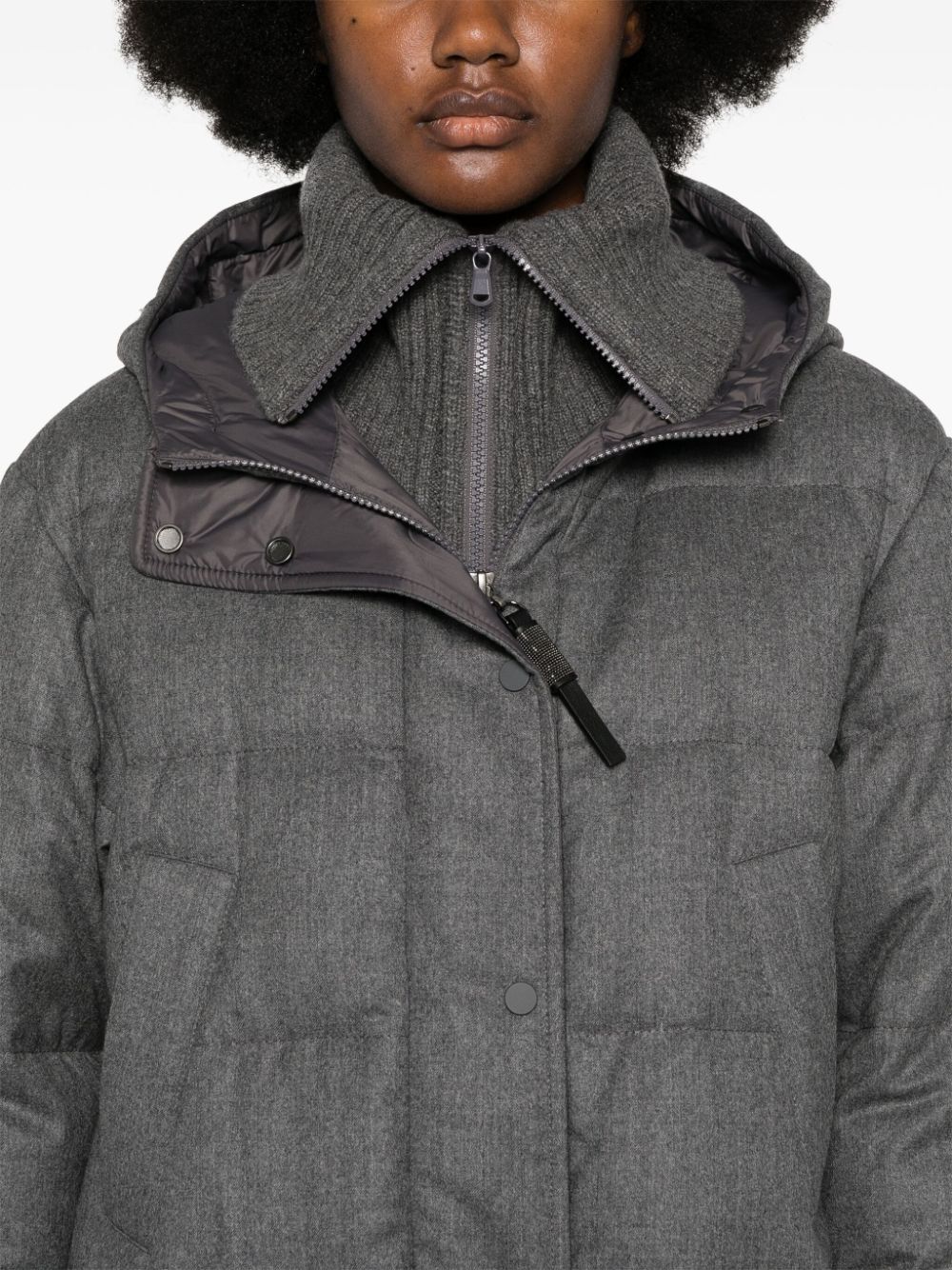 Brunello Cucinelli BRUNELLO CUCINELLI- Wool Down Jacket