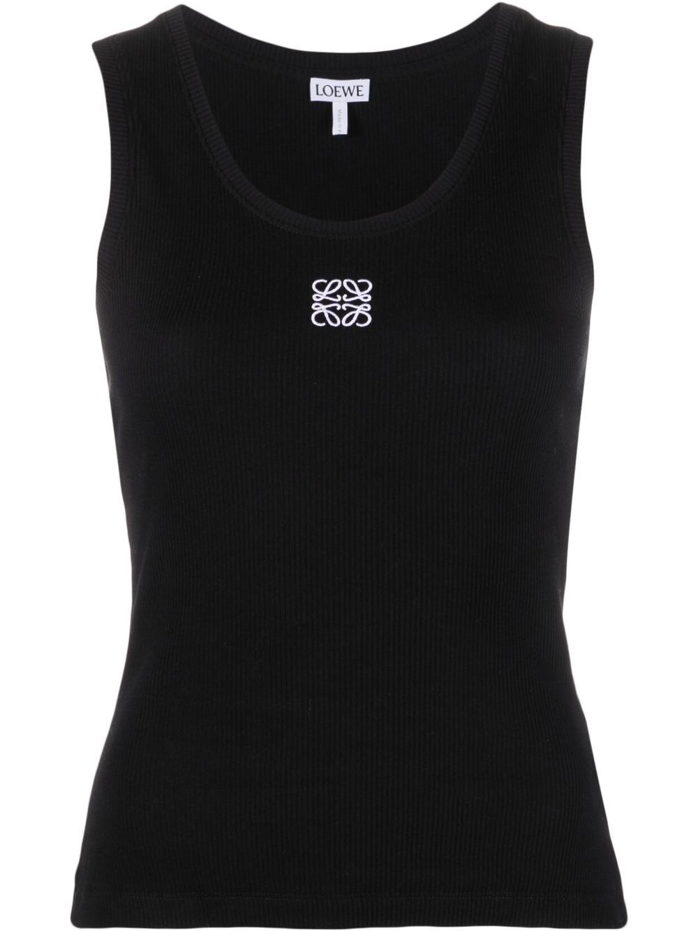 Loewe LOEWE- Anagram Ribbed Cotton Tank Top