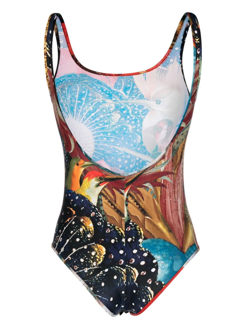 Alexander McQueen ALEXANDER MCQUEEN- One-piece Printed Jersey Swimsuit