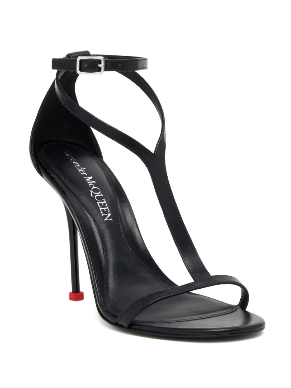 Alexander McQueen ALEXANDER MCQUEEN- Leather Heel Sandals