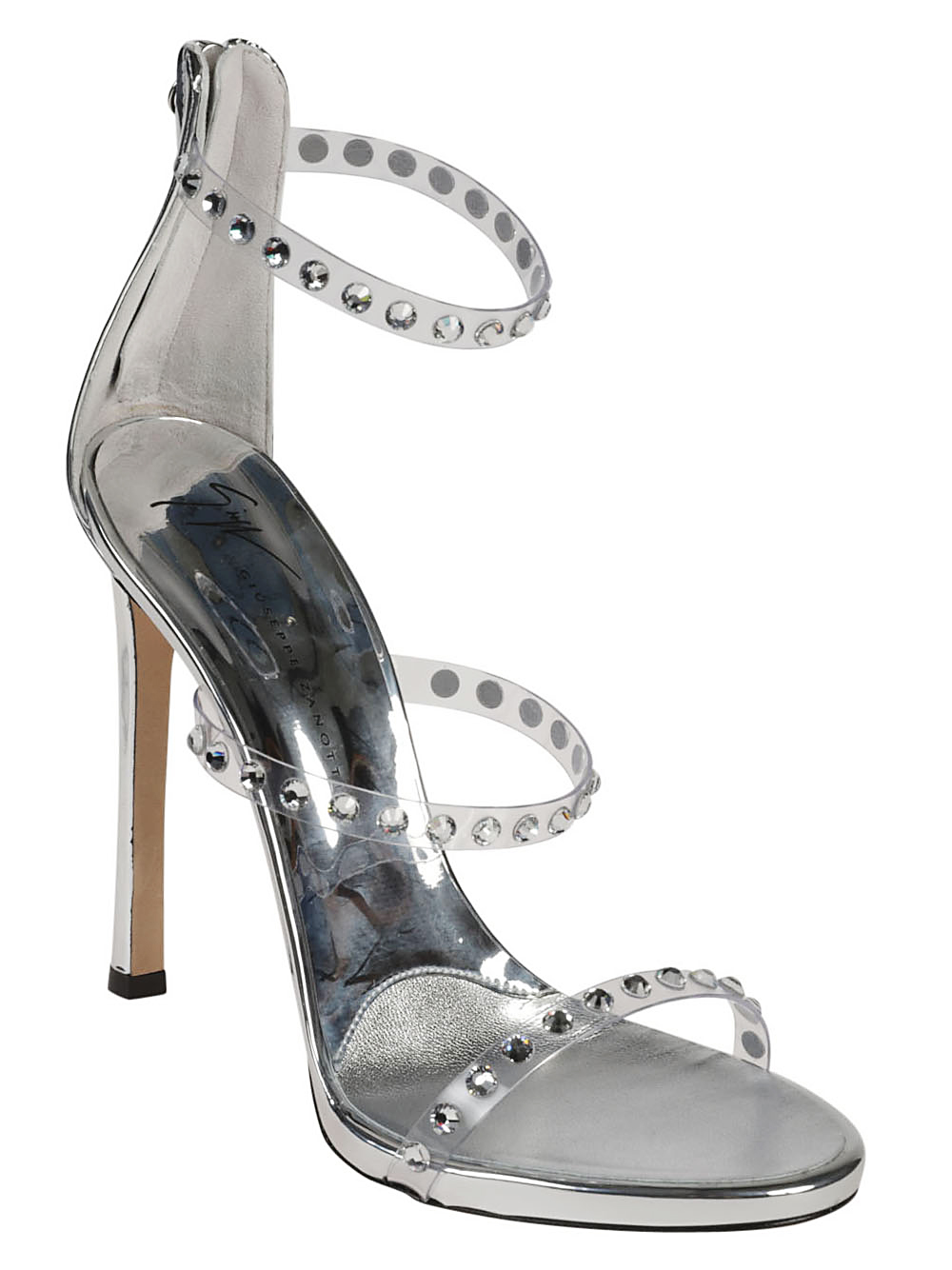 Giuseppe Zanotti Design GIUSEPPE ZANOTTI DESIGN- Harmony Shine Leather Heel Sandals