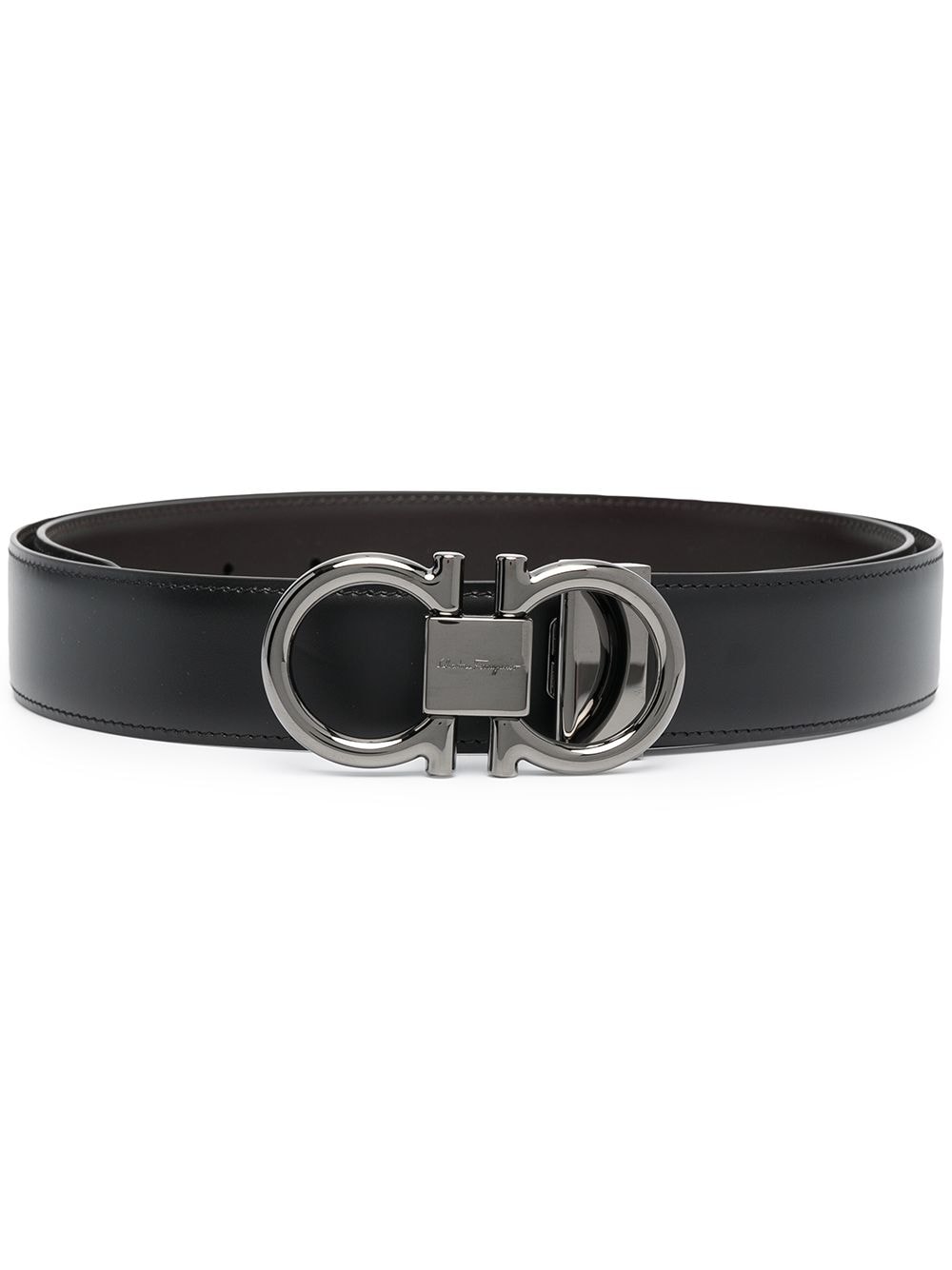 Ferragamo FERRAGAMO- Gancini Leather Belt