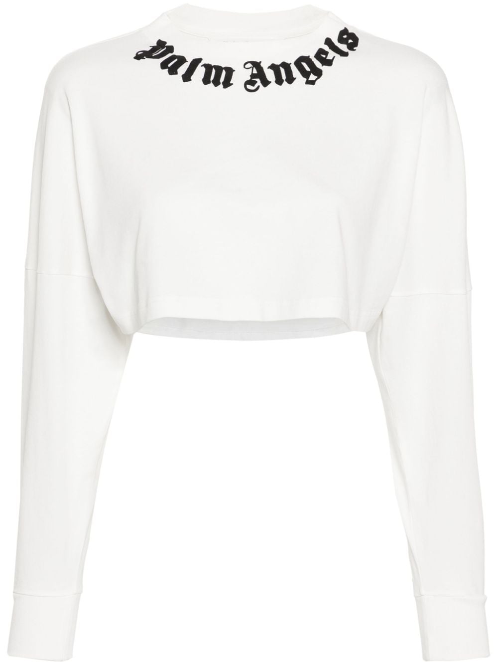 PALM ANGELS PALM ANGELS- Logo Cotton Cropped T-shirt