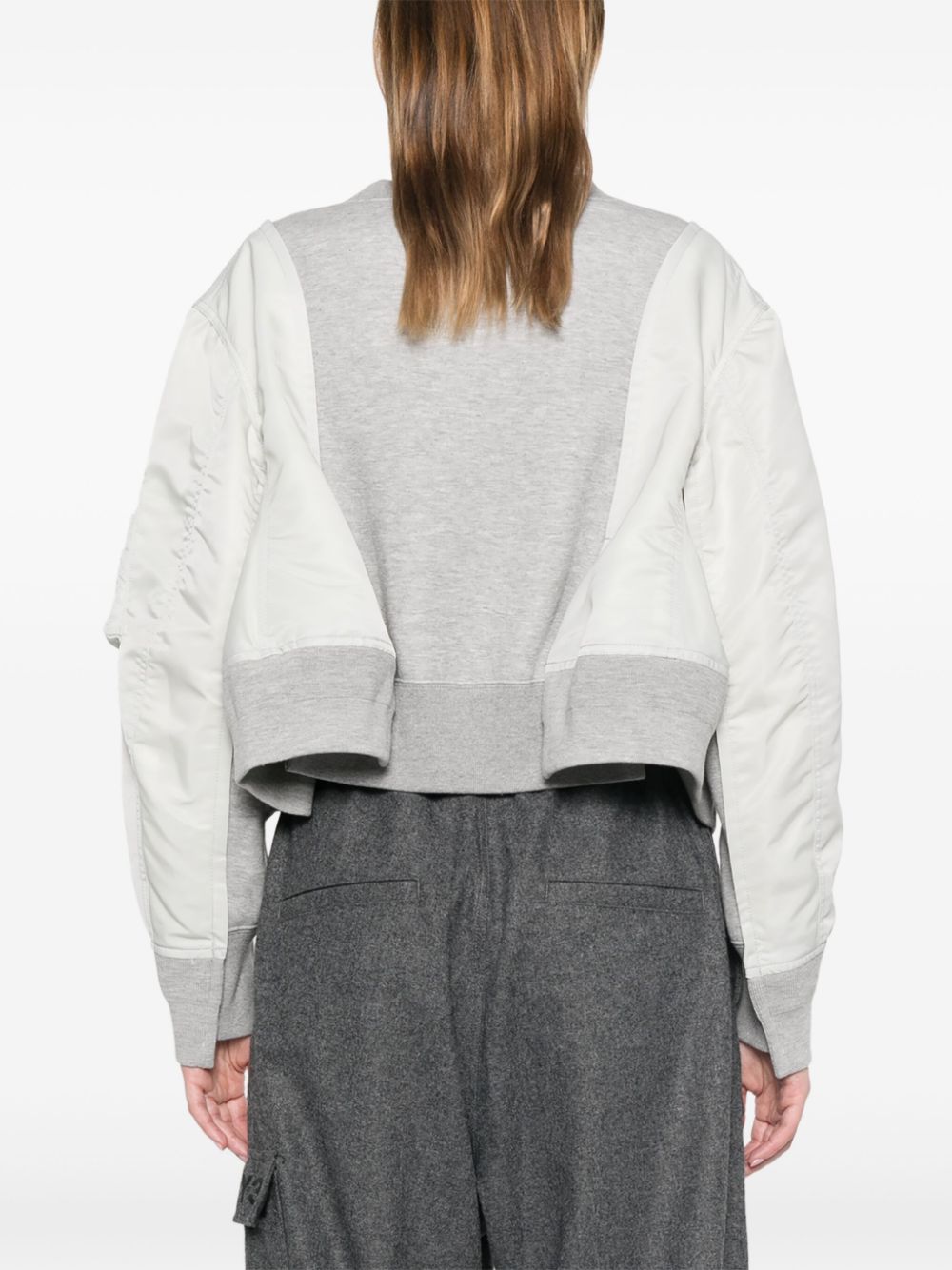 Sacai SACAI- Nylon And Cotton Crewneck Sweater