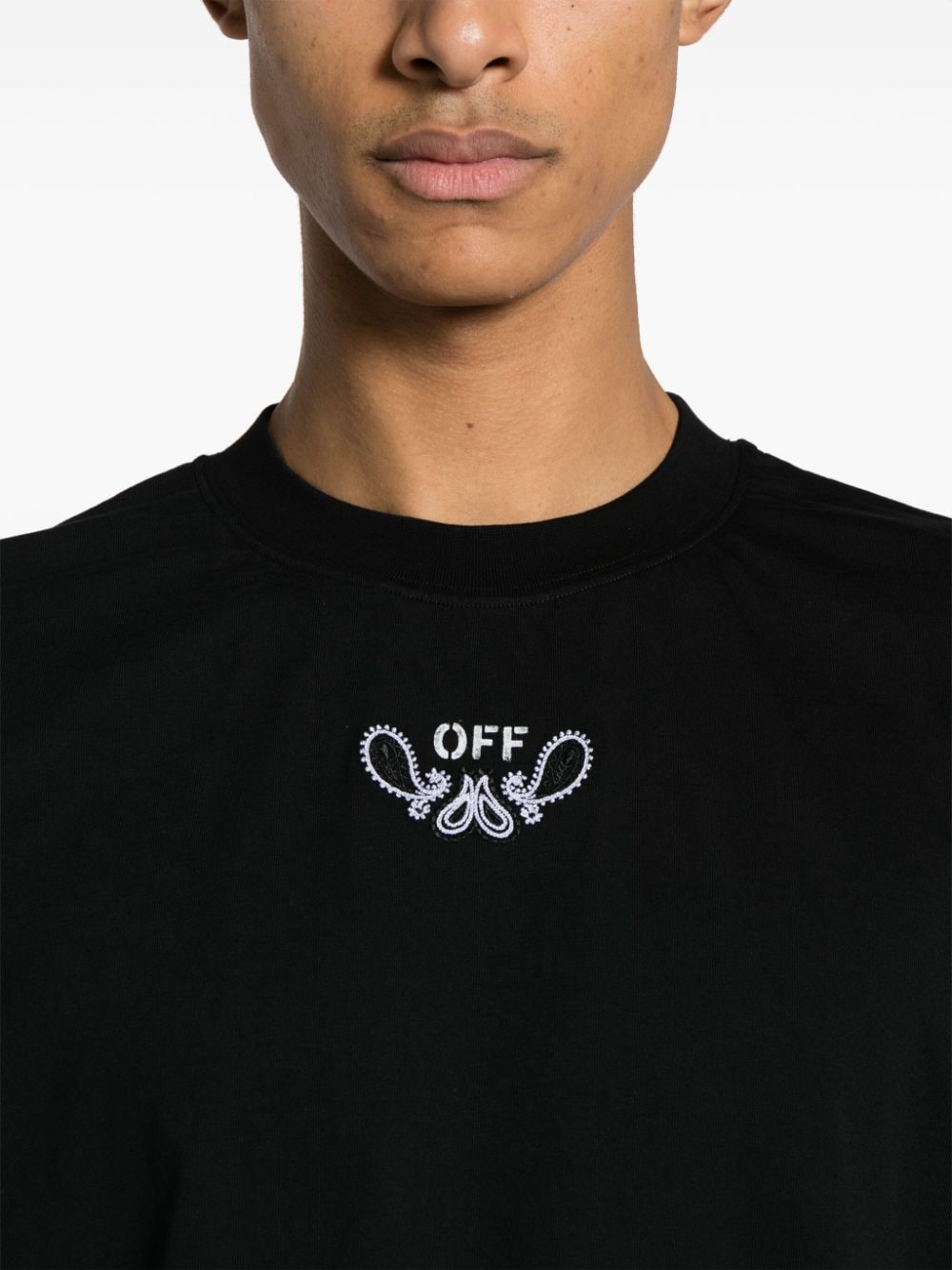 OFF-WHITE OFF-WHITE- Logo Cotton T-shirt