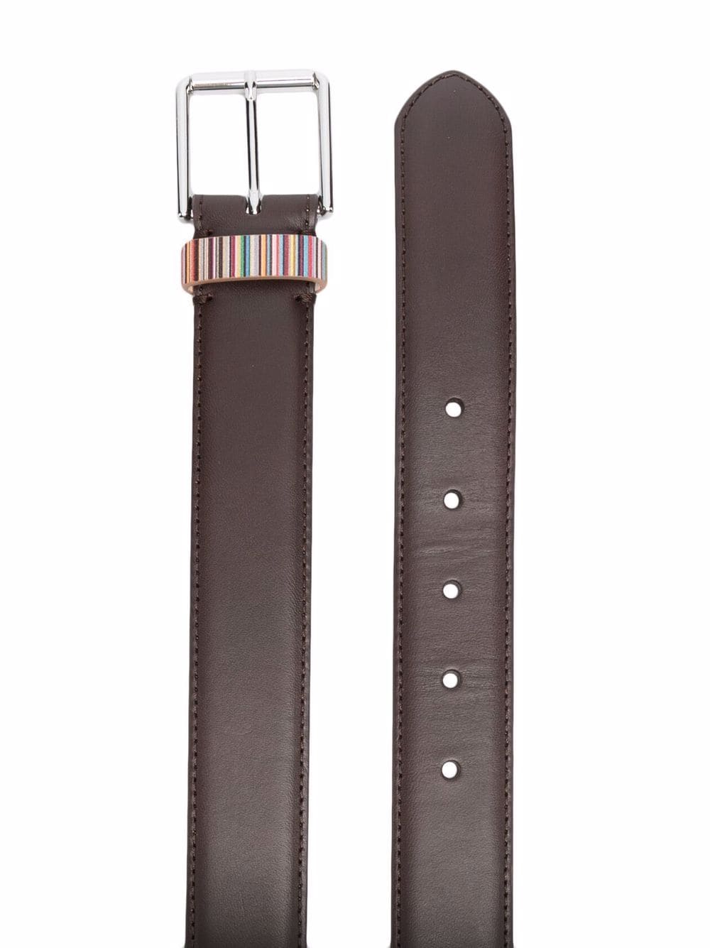 Paul Smith PAUL SMITH- Signature Stripe Leather Belt