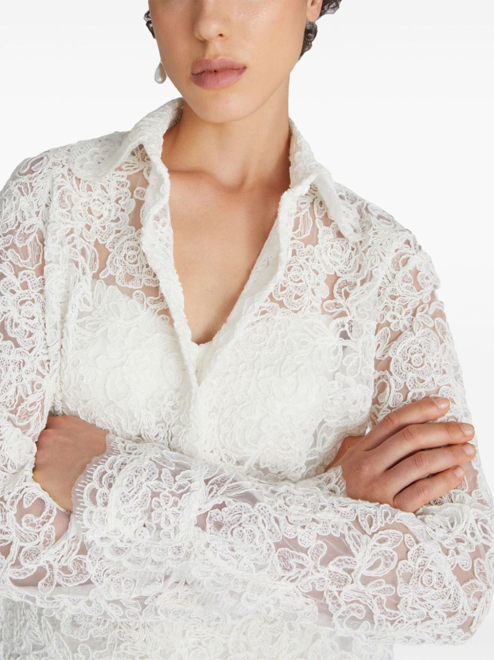 Ermanno Scervino ERMANNO SCERVINO- Embroidered Lace Shirt