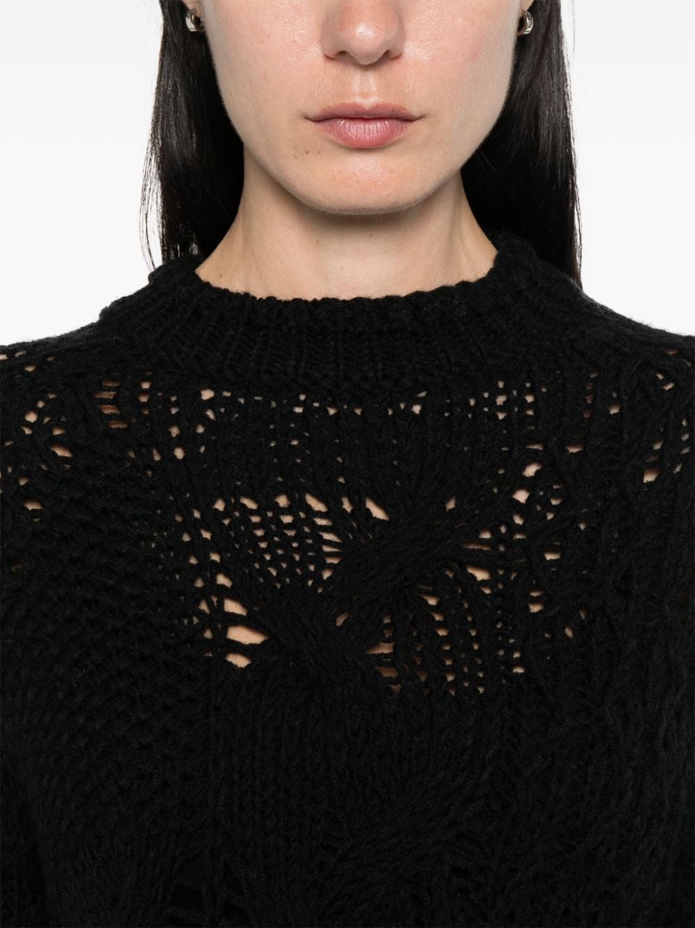 Ermanno Scervino ERMANNO SCERVINO- Embroidered Wool Sweater