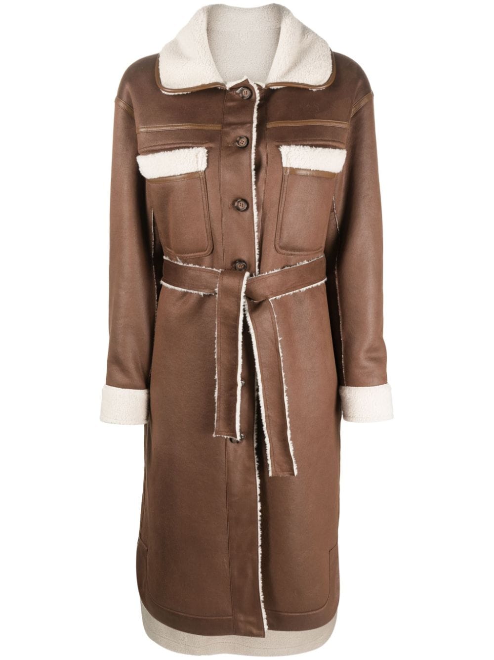 Urbancode URBANCODE- Long Coat With Belt