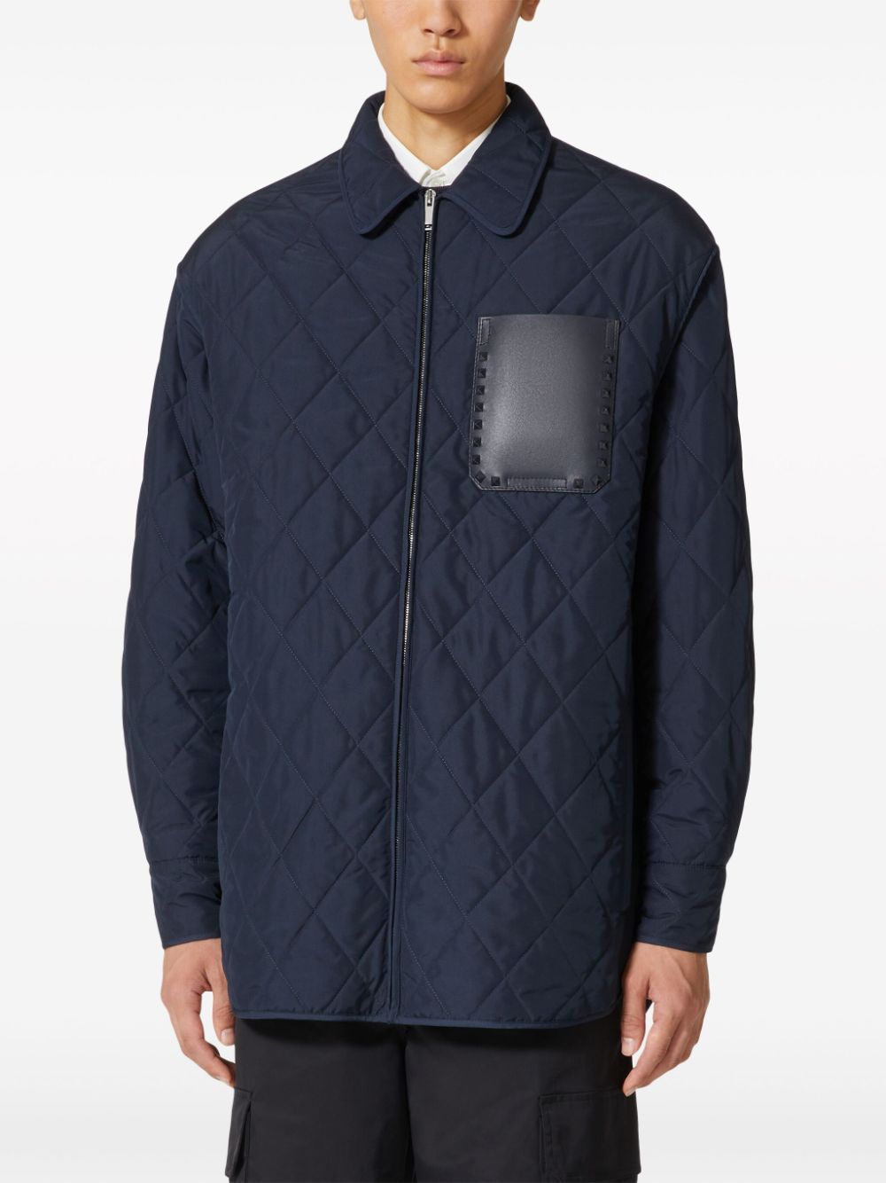 Valentino VALENTINO- Rockstud Untitled Quilted Shirt