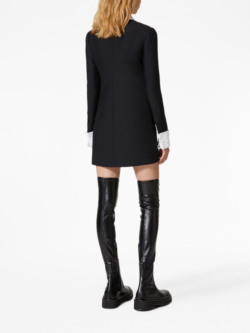 Valentino VALENTINO- Wool Adn Silk Blend Mini Dress