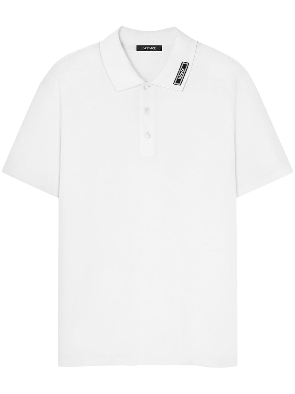 Versace VERSACE- Logo Piquet Polo Shirt