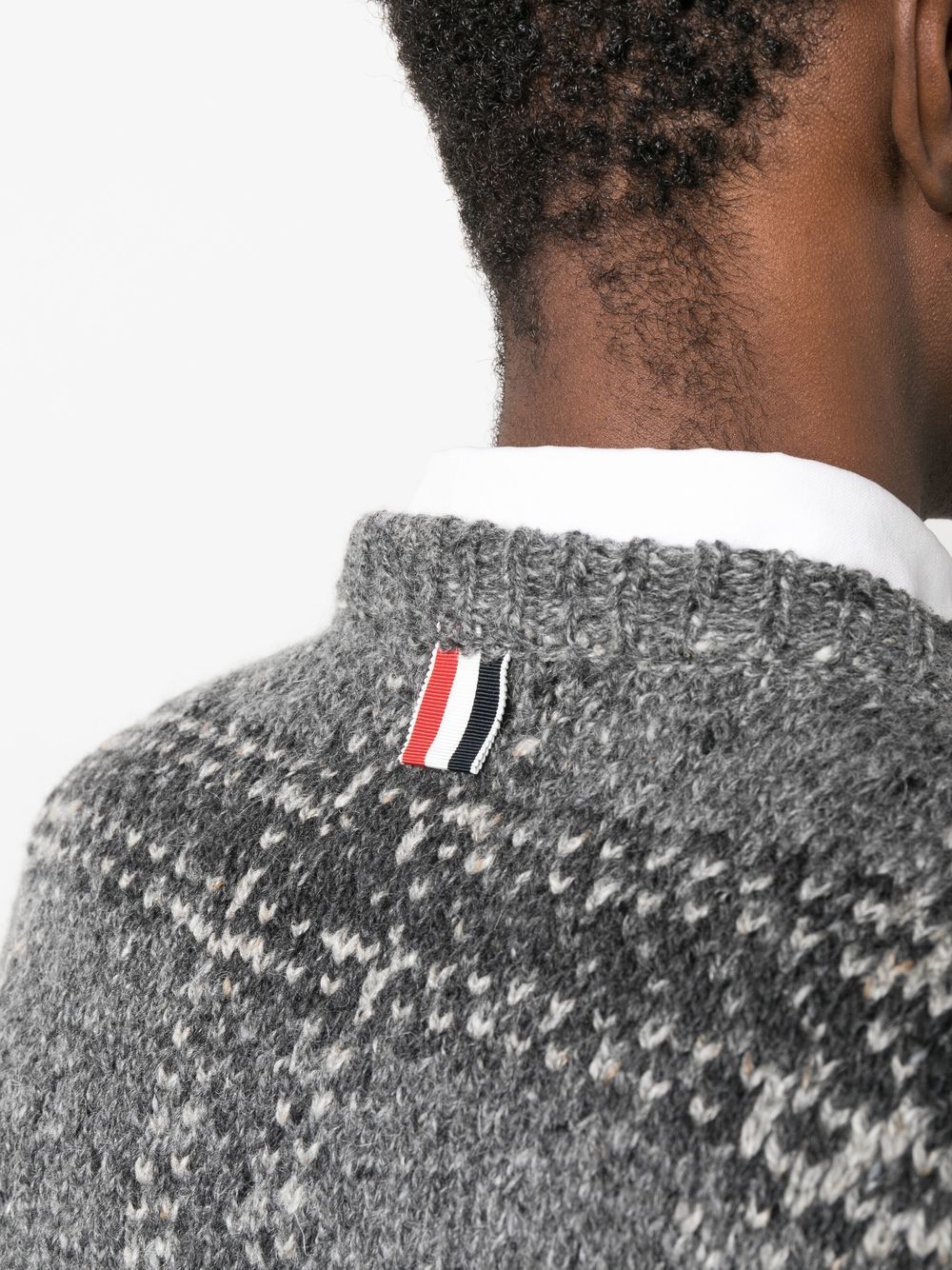 Thom Browne THOM BROWNE- Wool Pullover With Tartan Print