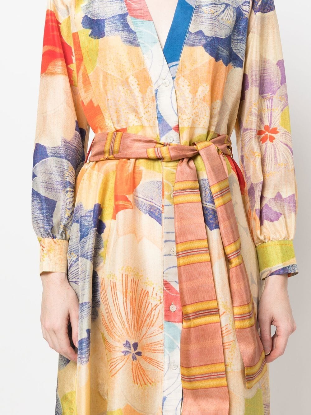 Pierre-Louis Mascia PIERRE-LOUIS MASCIA- Printed Silk Long Dress