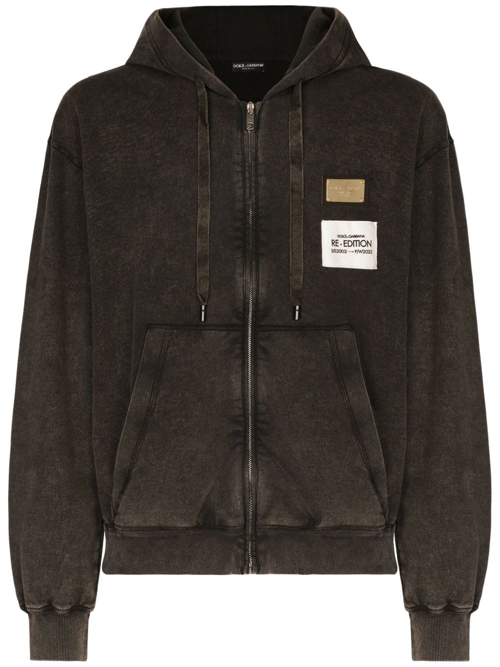 Dolce & Gabbana DOLCE & GABBANA- Cotton Zipped Hoodie