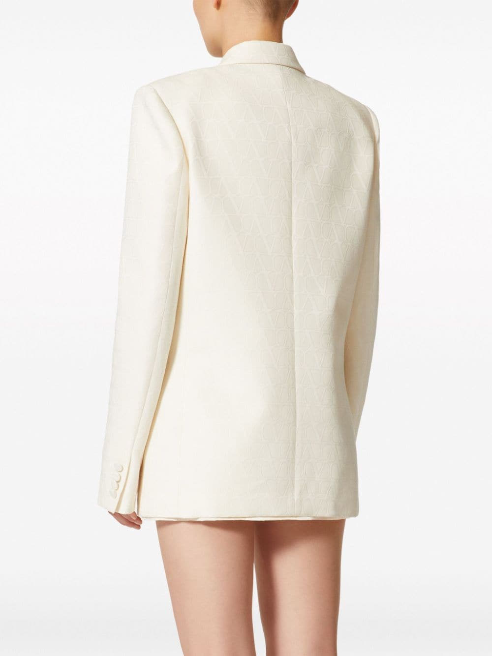 Valentino VALENTINO- Toile Iconographe Wool And Silk Blend Blazer Jacket