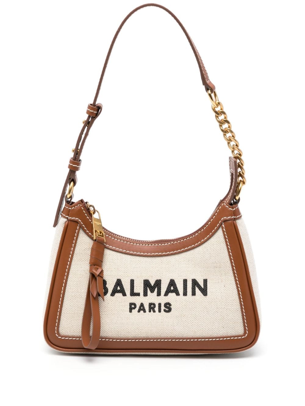 Balmain BALMAIN- B-army Canvas And Leather Trims Shoulder Bag