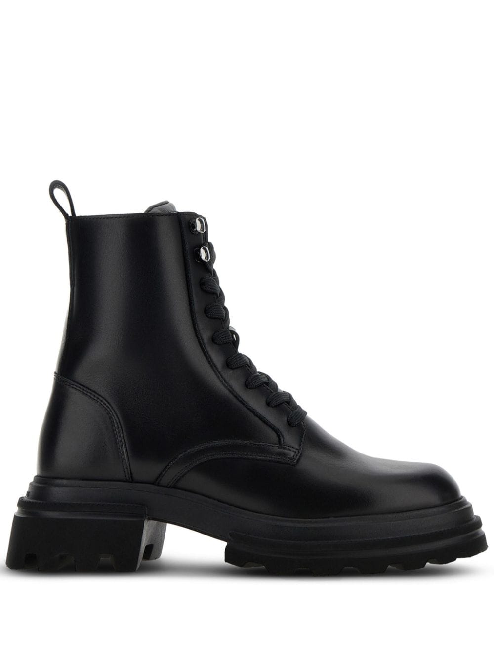 Hogan HOGAN- Leather Combat Boots