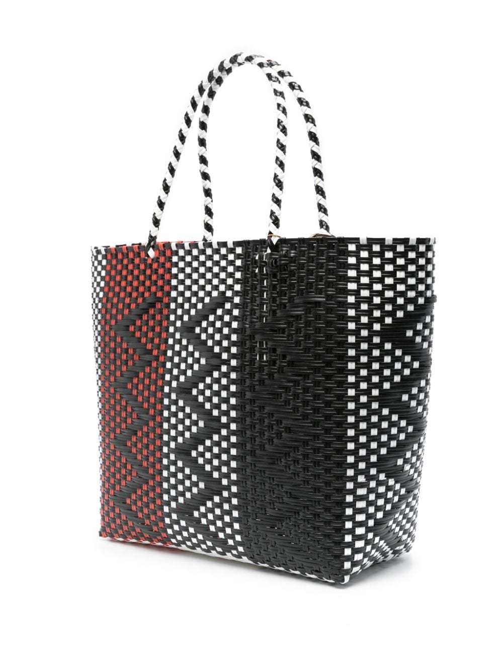 La Milanesa LA MILANESA- Striped Shopping Bag