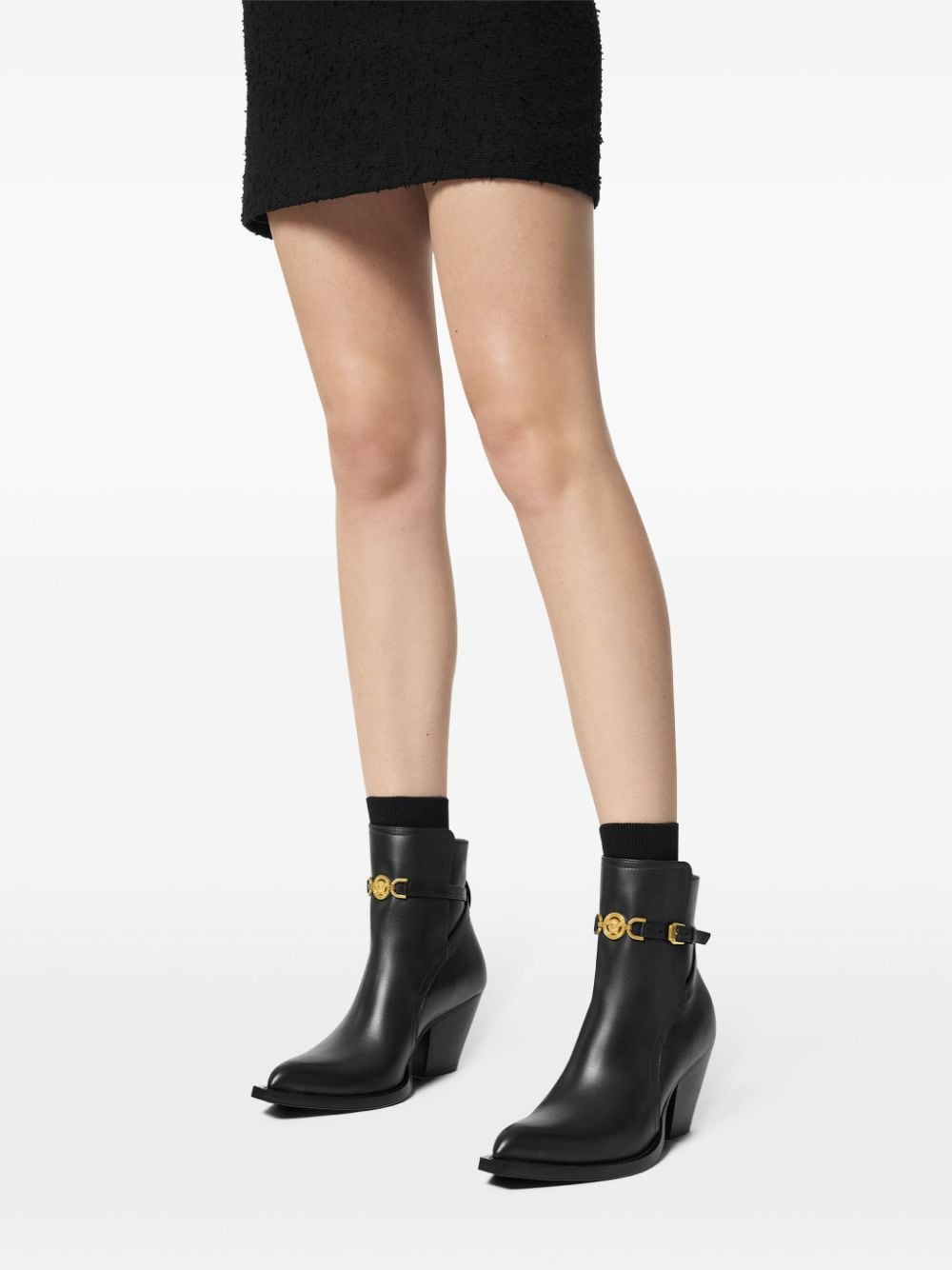 Versace VERSACE- Medusa '95 Leather Ankle Boots