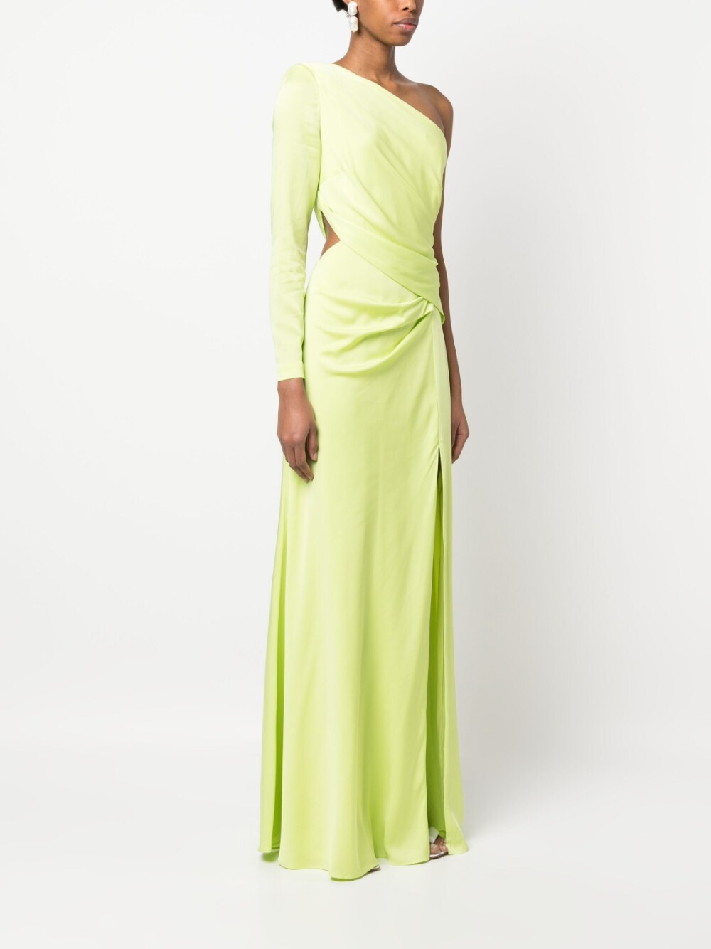 Roland Mouret ROLAND MOURET- Asymmetric Silk Crepe Long Dress