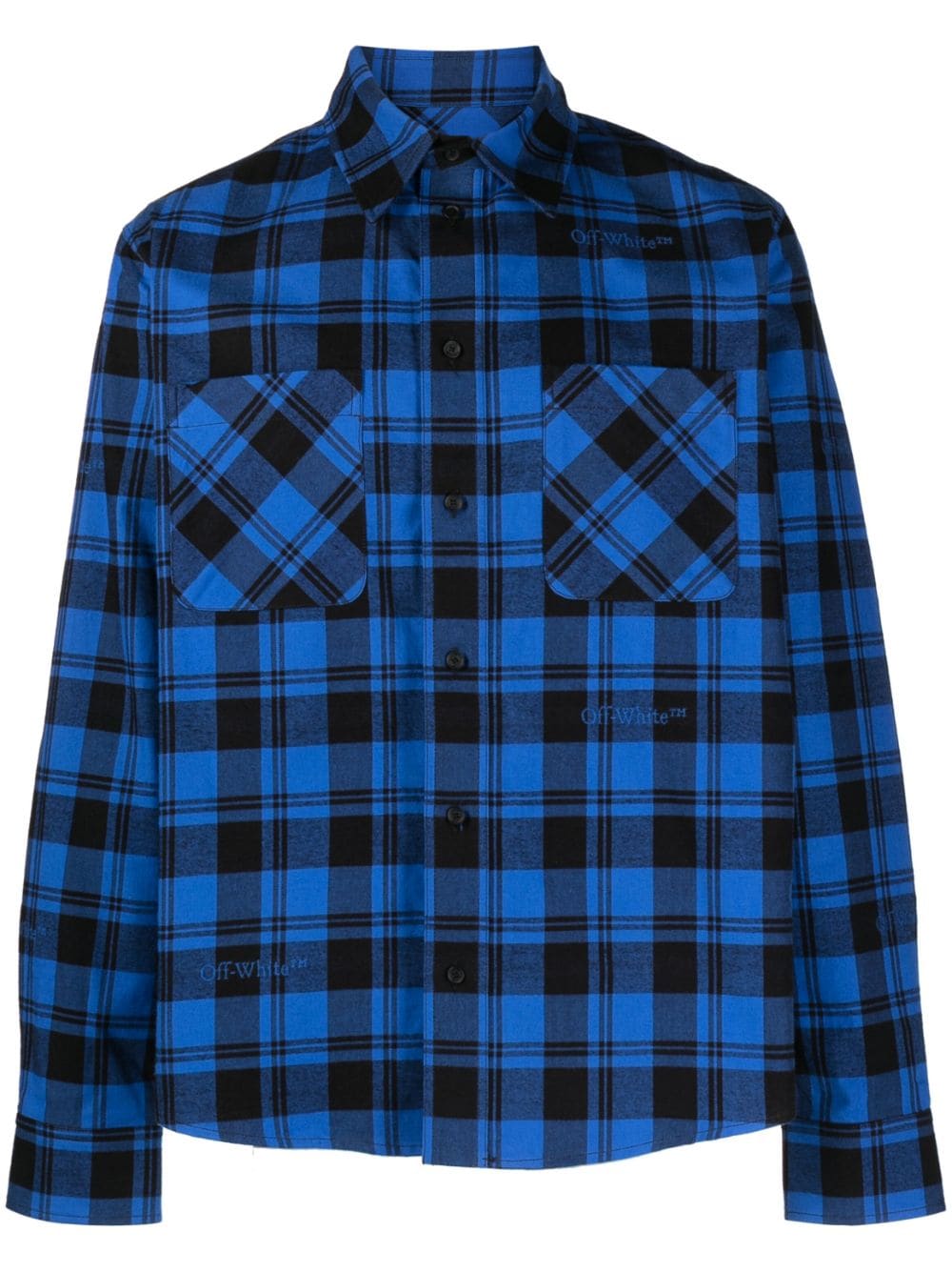 OFF-WHITE OFF-WHITE- Checked Cotton Shirt