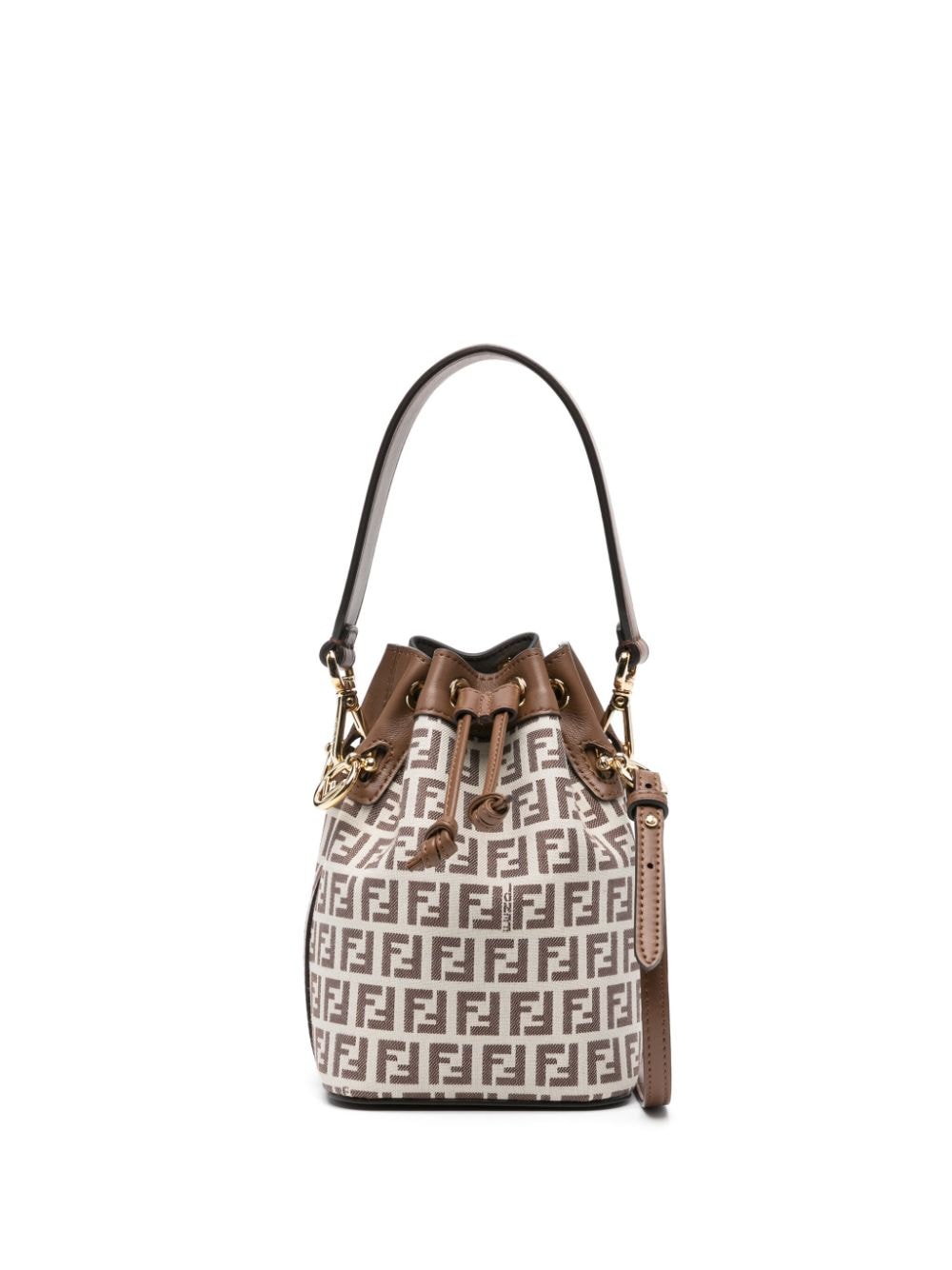 FENDI FENDI- Mon Tresor Mini Leather Bucket Bag